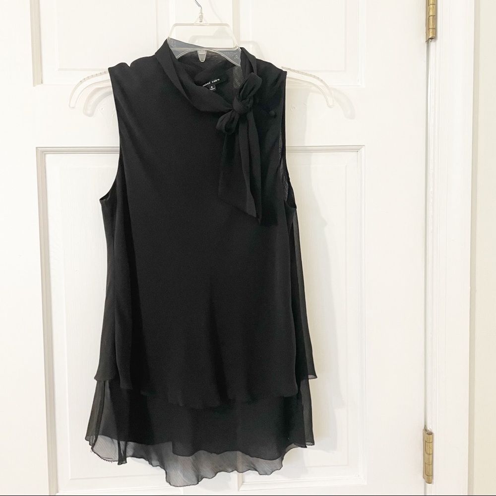 Naked Zebra high neck sleeveless blouse small